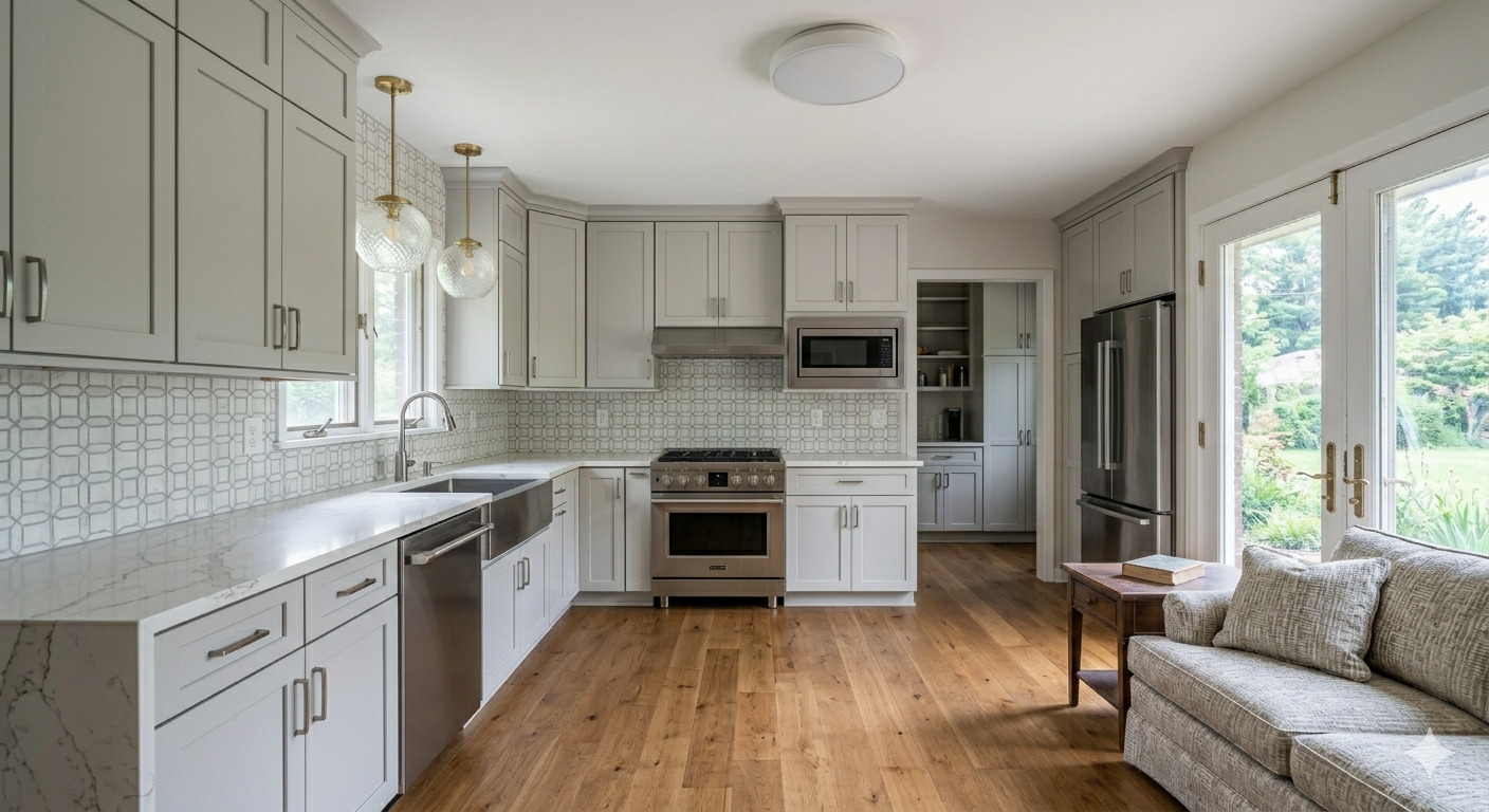 Modern kitchen after remodel